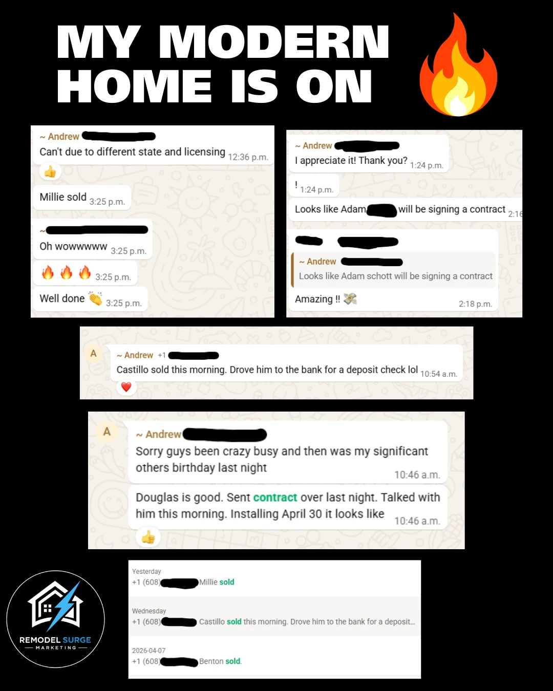 MY MODERN HOME IS ON FIRE